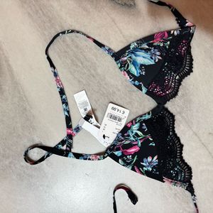 Floral Bikini Top - New with Tag