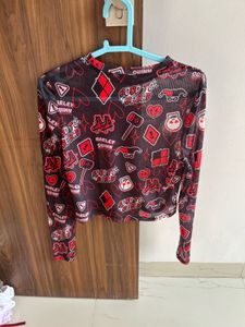 Mesh Top: DC Comics Harley Quinn