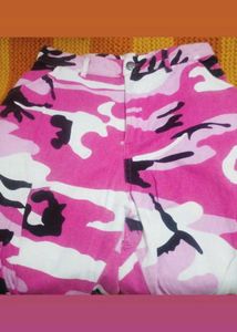 Pink Camouflage Cargo Jogger Pants for Women – Sty