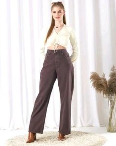 Shein Full Length Button Closure Clean Wash Jeans
