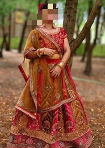 Give me Offer.Gorgeous Red & Gold Lehenga Choli