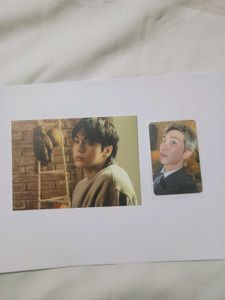 BTS Jk Postcard &amp; RM photocard