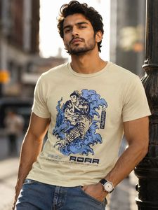 Graphic Art T-Shirt: Samurai & Tiger Design
