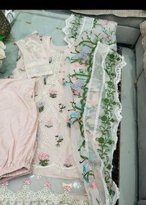 Embroidered Kurta Set with Dupatta