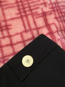 Black Mini H&amp;M Skirt with Gold Buttons