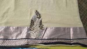 elegant sari with stitch blouse