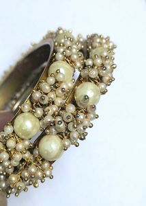 Polka Beads Bangle Set (2-Piece)