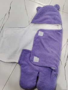 Cute Purple Bear Baby Wrap