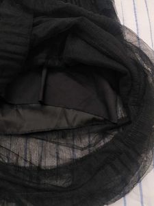 Gothic Black Ruffle Skirt