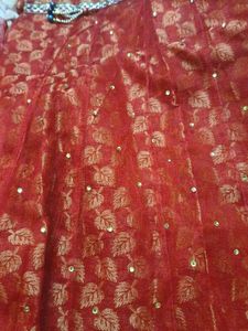 Red Embroidered Lehenga Choli Set