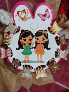Cute Flower Hair Clips (pack of 5) total 50pcs