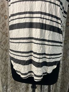 LOFT Striped V-Neck Tunic Top