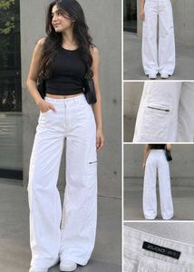 WHITE CARGO PANTS (ZUDIO)