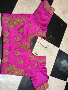 Stunning Pink &amp; Orange Embroidered Lehenga Choli