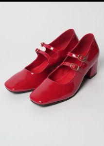 Red Mary Jane Heels