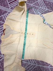 Yellow Cotton Top with Buttons