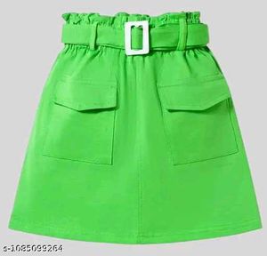 Cute Orange Skirt Set for Girls