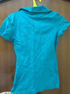 Adidas Teal Polo T-Shirt
