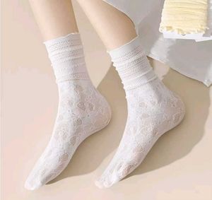 Summer lace ruffle socks