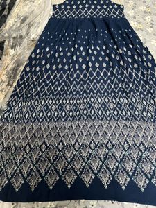 Diamond Print Maxi Dress
