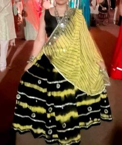 Mirror Embellished Lehenga Choli Dupatta Set