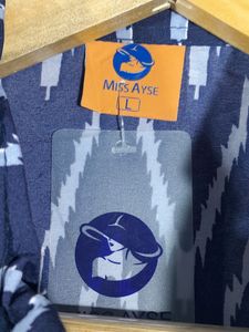 Navy Blue Printed Top (Women's)