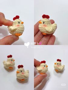 Handmade Crochet Chicken Set