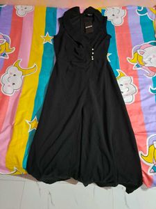 Shein Sleeveless Black mock wrap Jumpsuit