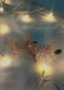 Sparkly Butterfly Hair Clips