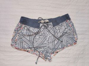Boho Patterned Drawstring Shorts