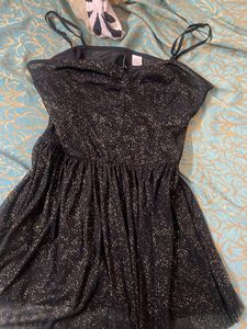 Sparkly Black Mini Dress