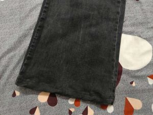 Wide leg Black Denim Jeans