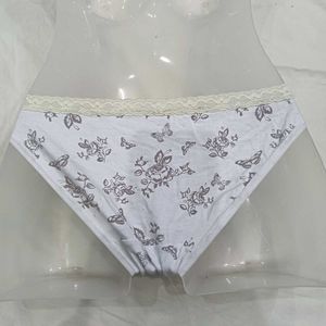 Floral Print🪔 Lace Trim Briefs