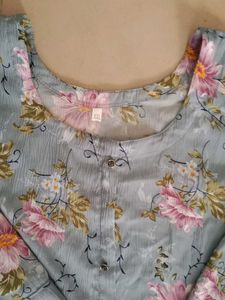 Floral Print Kurta 40 લંબાઈ