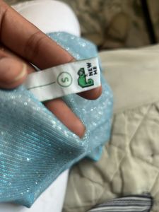 (Sale)Sparkly  Blue Maxi Dress