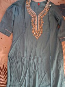 mint green kurta set with Dupatta