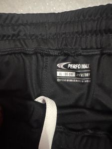 Black Running Shorts with White Trim