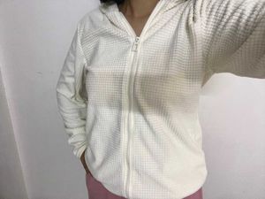 Cozy Waffle Knit Zip-Up Hoodie