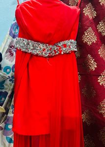 Stunning Red Embellished Gown
