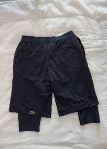 kalenji Men's Black Athletic Shorts