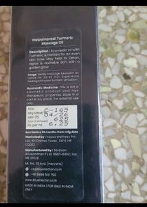 Blue Nectar Nalpamaradi Turmeric Massage Oil