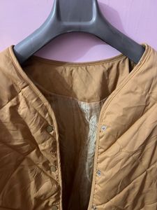 Unisex Khaki Quilted Jacket