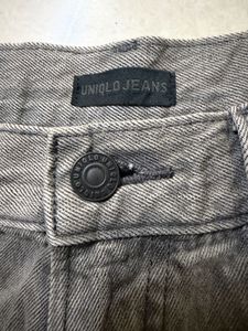 UNIQLO Distressed Grey Denim Shorts