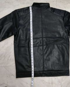 Men's Black Faux Leather Jacket