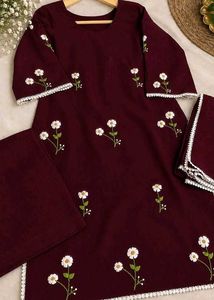 Black Embroidered Kurta Set