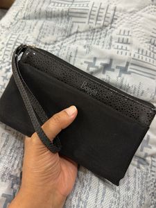 Chic Black Wristlet Clutch