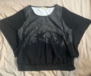 Sheer oversized top