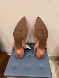 🆕 “Luna blu” Blush Pink Knitted Sling Heel