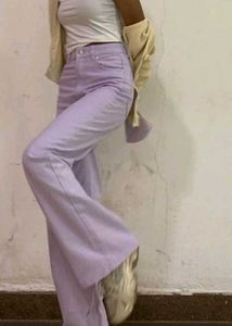 Lavender Wide Leg Jeans (lenght 90cm)