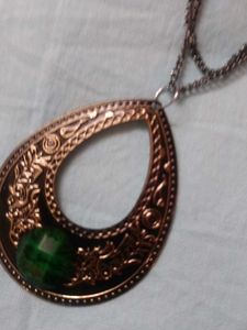 Bohemian Style Teardrop Pendant Necklace